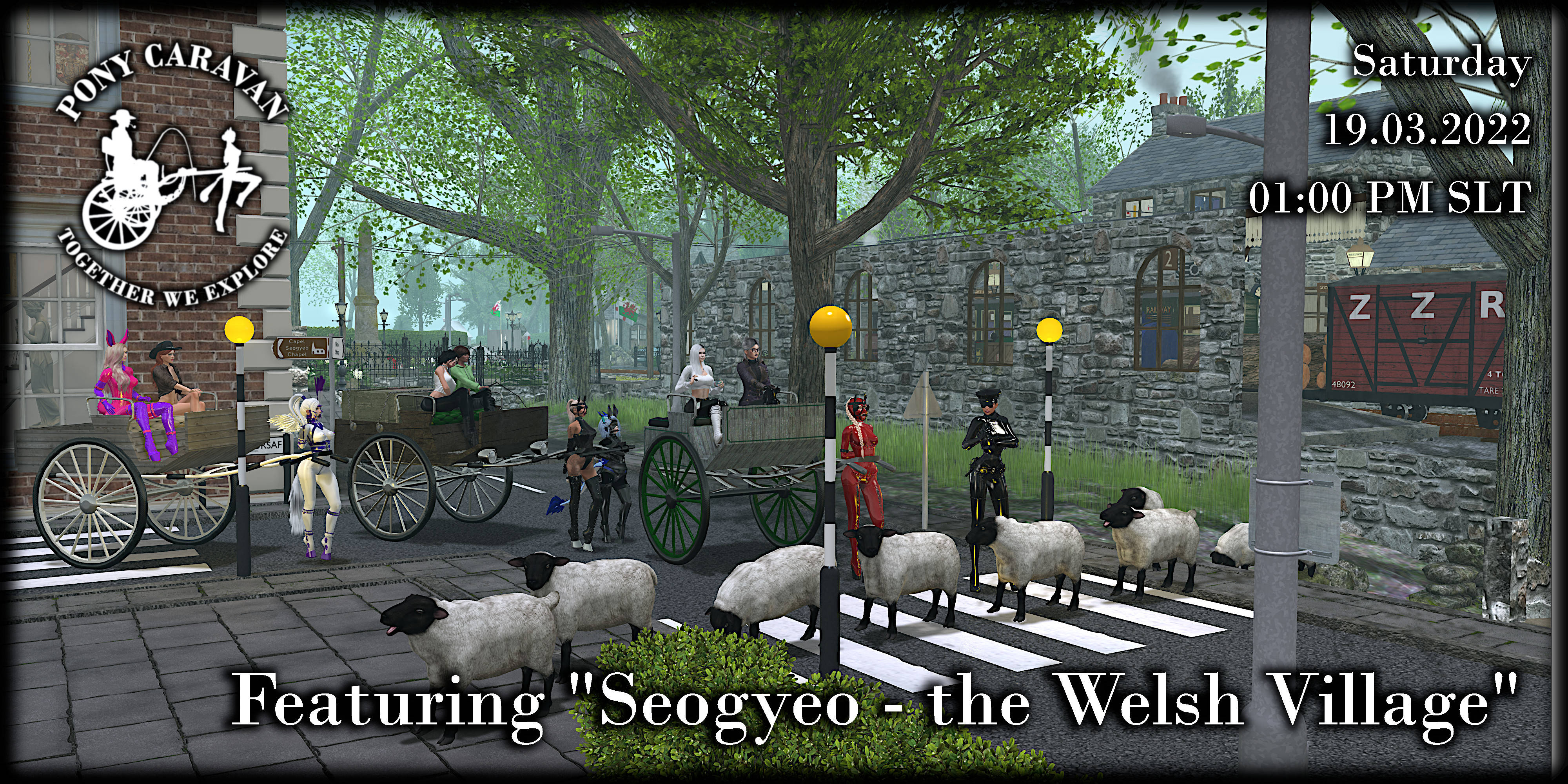 The Pony Caravan Visits Seogyeoshire - Poster by u69 Magic